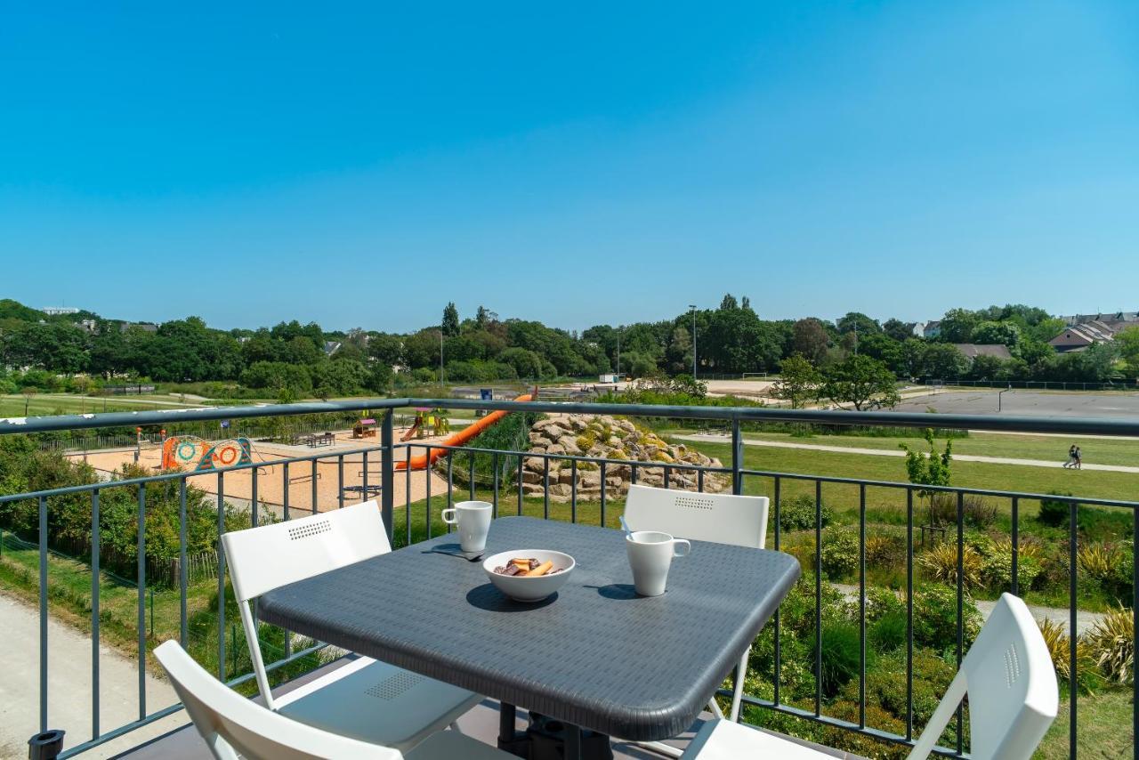 Les Thermes 521 - Appt Proche Plage Avec Piscine Partagee Concarneau Luaran gambar